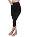 L'eggs Control Top Capri Footless Tights, 3 Pack, Black, Large