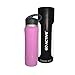 GO Active Stainless Steel Insulated Water Bottle with Flip Straw and Sweat-Proof Rubber Grip, H2O Sports Drinking Bottle is BPA Free, Portable, Durable, Good for Kids, Keeps Ice Over 20 Hours, 24 oz.