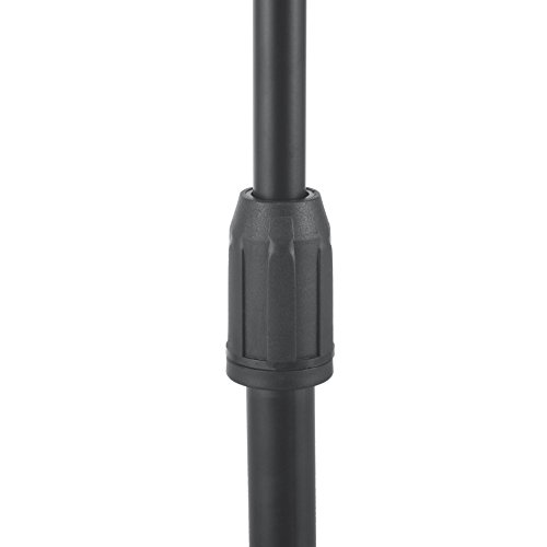 Universal Desktop Microphone Stand Knob Structure Heavy Iron Base Adjustable Tabletop MIC Stand with Microphone Clip such as Sm57 Sm58 Sm86 Sm87 Black Color - Thumbnail 7