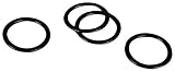 Black Metal Bra Strap Rings - 5/8