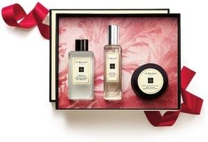 Jo Malone Peony & Blush Suede Collection Gift Set Cologne 1oz Body Wash Hand