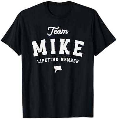 Amazon.com: Mike Custom Name Design Unisex-Adults Black Cotton