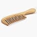 Rotumaty Natural Green Sandalwood Hair Comb Wooden Comb (Wide Tooth) for Curly Hair Detangling - No Static, Prevent Tangle, Handmade