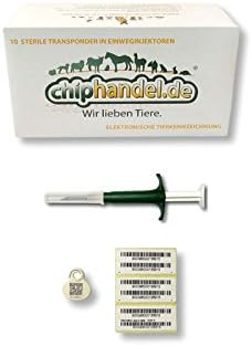 Chipdeal 50x ISO Pet Cat Dog Animal Tag RFID Microchip Transponder for identification in syringe with QR tag