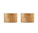 2Pcs 10g Round Bamboo Jars Empty Cosmetic Jar Pot Bottles Containers Case Small Jar with Screw Lid for Makeup Face Cream Lotion Storage