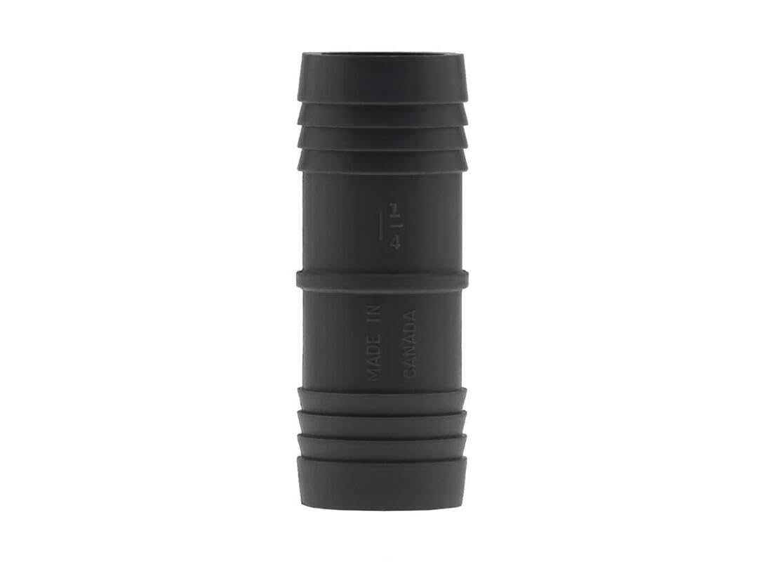 Photo 1 of COUPLE INSRT POLY BLK 1.25"