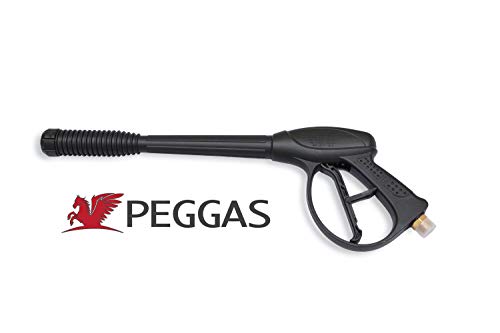 PEGGAS - Pressure Washer Spray Gun - Power Washer Gun - Electric Pressure Washer Gun - Pressure Washer Accessories - Trigger Spray - M22-4000 PSI - 14MM - Works with: Honda, Generac, Ryobi & More