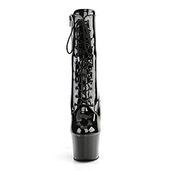 Pleaser Women's Sky-1020 Ankle-High Boot, Black