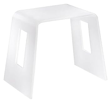tabouret de douche en plexiglas
