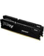 Kingstn Fury Beast DDR5 32GB (2x16GB) 5200MHz CL40 DIMM Desktop Gaming Memory Kit of 2 - KF552C40BBK2-32
