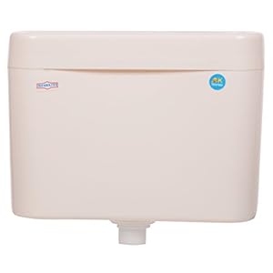 SHRUTI Slim Body Heavy Duty Push Type Flushing Cistern,Flush Tank – Ivory(2254)