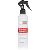HSI PROFESSIONAL Argan Oil Heat Protector | Protect up to 450º F from Flat Irons &amp; Hot Blow Dry | Sulfate Free, Prevents Damage &amp; Breakage | Made in the USA | 8oz, Packaging May Vary