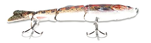 Eye Candy Fishing Lures 6" Jointed Lifelike Rainbow Trout Sinking Swimbait Hard Fishing Lure