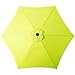 Grand patio 9 Feet Patio Umbrella, Outdoor Market Umbrella with Push Button Tilt and Crank, 6 Ribs, Lime Green