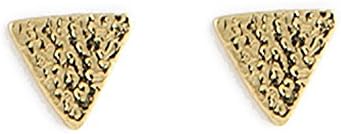 Jody Coyote Gold Plated Micro Tiny Triangle Stud MCR-0116-06