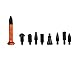 HiYi Auto Body Dent Removal Repair Hail Hammer Blending Hammer Screw-On Tips Tap Down Tools With 9 Pcs Different Size Metal Paintless Dent Removal Tools