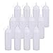Bekith 12 pack 16 Oz Plastic Squeeze Condiment Bottles with Twist On Cap Lids and Discrete Measurements, Wide Mouth Empty Squirt Bottle For Sauce, Ketchup, BBQ, Dressing, Paint, Pancake Art Dispenser