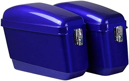 オートバイのサイドボックス 工具収納ボックス 荷物預かりボックスは 大規模なストレージスペースのためにオートバイの付属品 簡単にはブラケットがなければ インストールするには Color Blue Size 42 31cm Midlothiantsi Org Uk