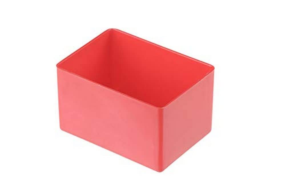 hünersdorff Insert box made of high-impact polystyrene (PS), dimensions: 75 x 54 x 45 mm, colour: red