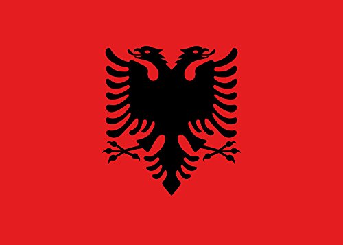Albania Flag from SoCal Flags 3x5 Foot Polyester Albanian Banner - Sold by A Proud American Company - Durable 100d Material Not See Thru Like Other Brands Weather Resistant