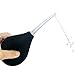 Enema Bulb, Jullycare Douche for Men Women Enema Kit with Certificate Comfortable Medical Kits Anal Cleaner Silicone Douche with 3 Replaceable Nozzle (Black)