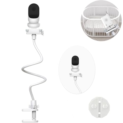 Derebir Baby Monitor Camera Mount Holder Stand Compatible with Owlet Gen 1/ Gen 2/Owlet Cam 2 Baby Camera Flexible Baby Monitor Holder Stand (33.46 inch)