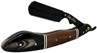 Premium StaySharp Barber Straight Razor The King Horn Wood Straight Razor Shaving Straight Edge Exposed Razor