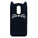 Joyleop Case for LG Stylo 4／LG Q Stylus,Cartoon Soft Silicone Cute 3D Fun Cool Cover,Kawaii Unique Kids Girls Animal Character Rubber Skin Shockproof Protector Cases for LG Stylo 4 Plus Black Cat