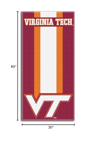 Northwest NCAA Virginia Tech Hokies Unisex-Adult Beach Towel, 30 x 60, Zone Read
