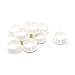 Mcredy Plastic Locking Hole Plugs Button Cover Off White Door Window Hole Plugs Flush Mount Plastic Panel Hole Plug Cover 1 Inch Dia. Round Pack of 10