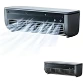 Small Mini Split Air-Conditioner, 2026 Ductless AC Unit,Wall Mounted No Window AC with Remote Control,3 Speed Portable Compact Cooling System for Kitchen Bedroom Small Space Home Office (Black)
