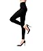 Terramed Just Think Comfort Medical Compression Leggings for Women - Advanced Graduated Compression Leggings 20-30 mmHg - Footless Womens Legging for Tummy Control, Workout, Gym & Yoga Black