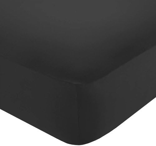 Fitted Sheet Colour: Black, Size: Double by Kylie Minogue At Home