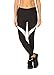 RBX Active Women's Splice Colorblock Leggings with Mesh Black S