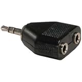 InstallerParts 3.5mm Stereo Plug to Dual 3.5mm Stereo Jack Adapter - Y Stereo Jack Adapter