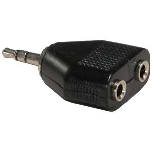 InstallerParts 3.5mm Stereo Plug to Dual 3.5mm Stereo Jack Adapter - Y Stereo Jack Adapter