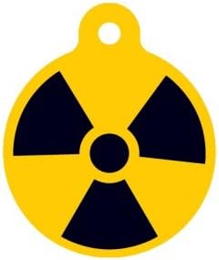Radiation Symbol Full-Color Personalized Custom Key Chain