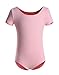 DANSHOW Girls Short Sleeve Leotard with Skirt Kids Dance Ballet Tutu Dresses(3027-S-08)