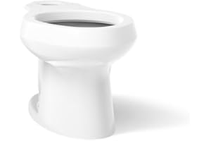 Kohler K-4198-0 Wellworth Elongated Toilet Bowl, White