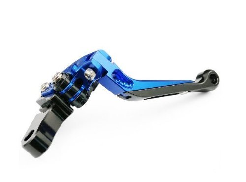 Soosee Universal Motorcycle 7/8" Front Brake Clutch CNC Master Cylinder Fluid Reservoir Levers for Scooter / Dirt Bike/Sport Bike / Street Bike(Bl)