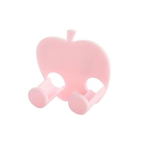 Click Here to See More Images VESNIBA Multifunction Finishing Plug Holder Sticky Hooks (Pink)