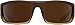 SPY Optic Piper, Rectangular Wrap Sunglasses, Color and Contrast Enhancing Lenses, Bronze Fade - Bronze Polarize Lenses