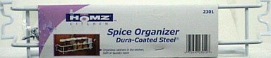 Homz 23010202.36 Dura Coated Spice Organizer 12-Inch, White