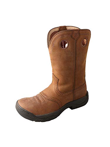Twisted X Men's All Around Boot, Distressed Saddle,Â 12 US