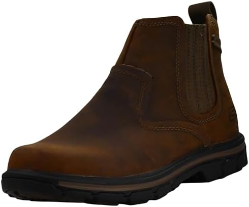 Skechers Men\'s Brown Chukka Boots with White Sole Skechers mens chukka boots - Gem main image 2