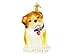 Old World Christmas Ornaments: Dog Collection Glass Blown Ornaments for Christmas Tree, Bull Pup