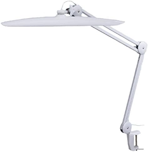 TekLine 39501 Desk Clamp Task Lamp, White 100-LED Daylight