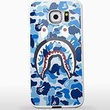 A Bathing Ape Blue Shark for Iphone and Samsung Galaxy Case (Samsung Galaxy S6 white)