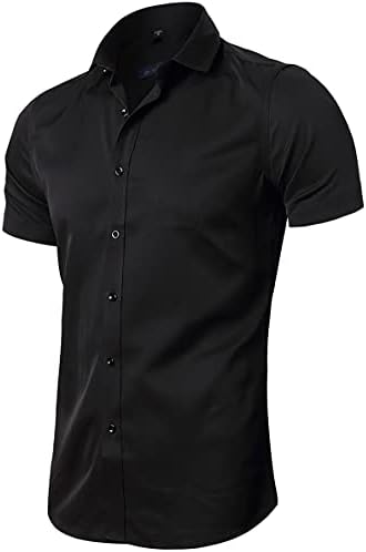 fly hawk mens dress shirt FLY HAWK Mens Dress Shirts, Slim Fit Long Sleeves Elastic Bamboo Fiber Button Down Shirts, Light Blue, 15.5 Neck 33.5" Sleeve price in Saudi Arabia | Amazon Saudi Arabia