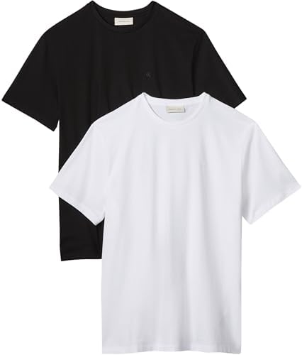 CK Jeans Camiseta SS Classic Monogram para Hombre, 2 Unidades, LV04RD001G, Multicolor, M, Multicolor, M